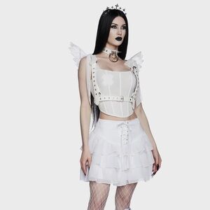 Widow Held Dear Mini Skirt